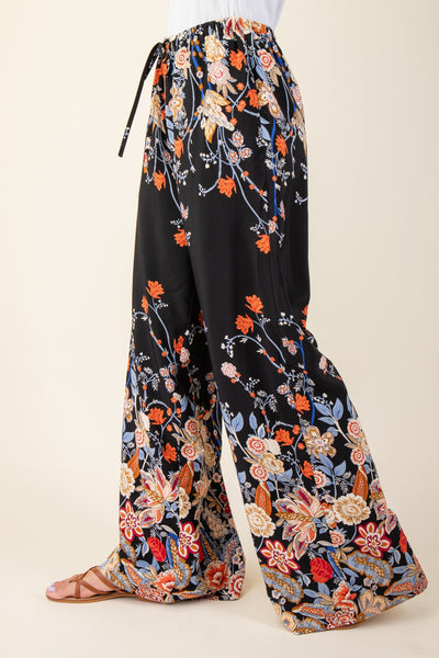 Floral Trimmed Pant