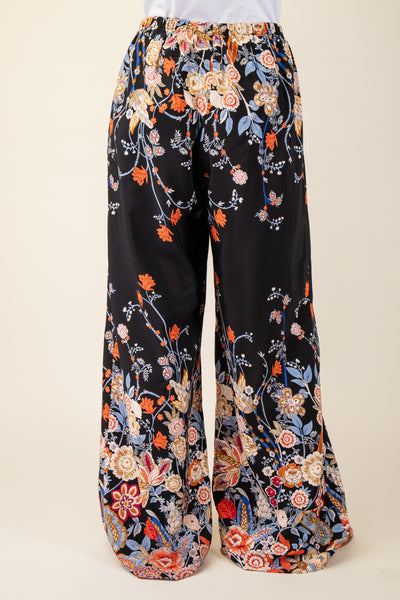 Floral Trimmed Pant