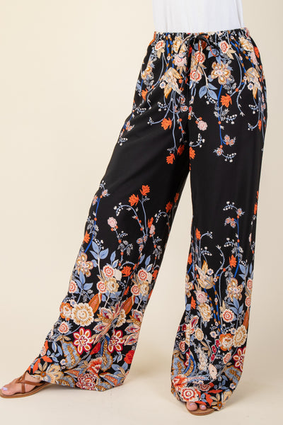 Floral Trimmed Pant