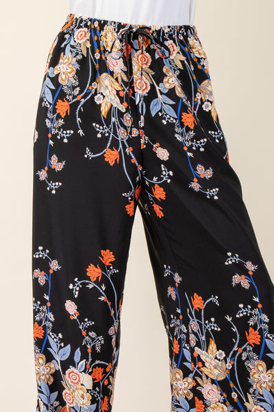Floral Trimmed Pant