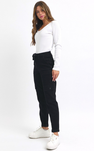 Judy Blue Cargo Cuffed Jogger