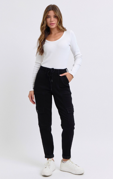 Judy Blue Cargo Cuffed Jogger