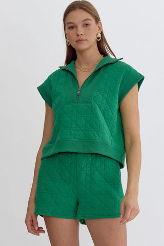 Evergreen Quilted Vest