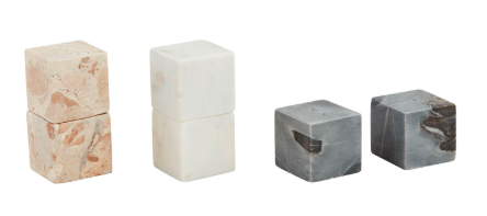 Marble Cube Salt & Pepper Set