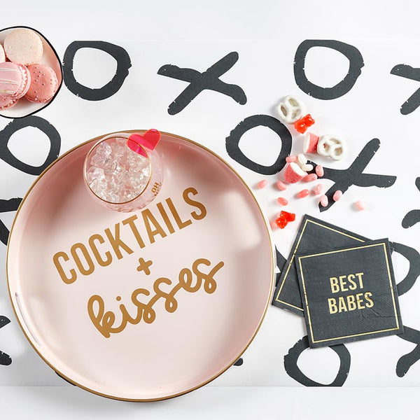 Bar Tray- Cocktails & Kisses