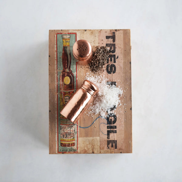 Hammered Salt & Pepper Shaker Set