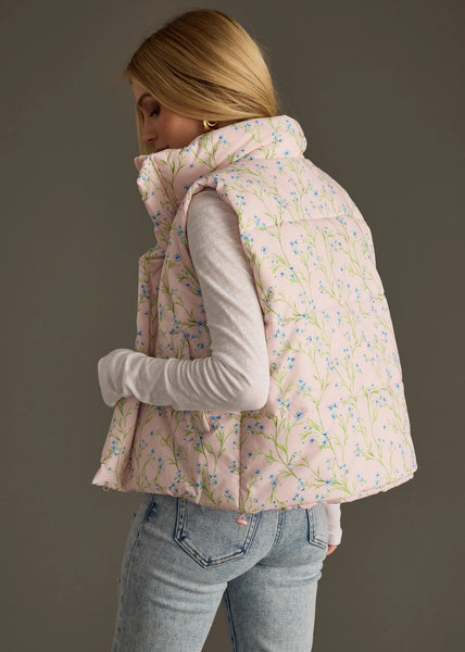 Pink Floral Vest