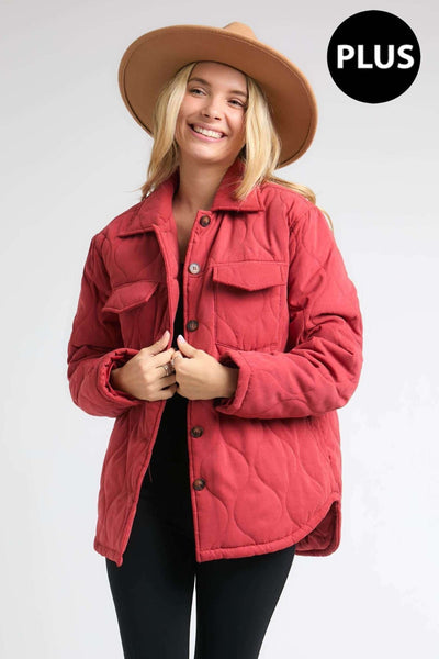 Paprika Spice Quilted Jacket+