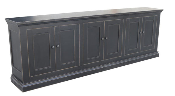 Mimi Long 6 Door Cabinet Vintage Black