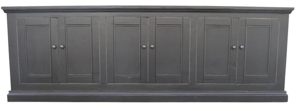 Mimi Long 6 Door Cabinet Vintage Black