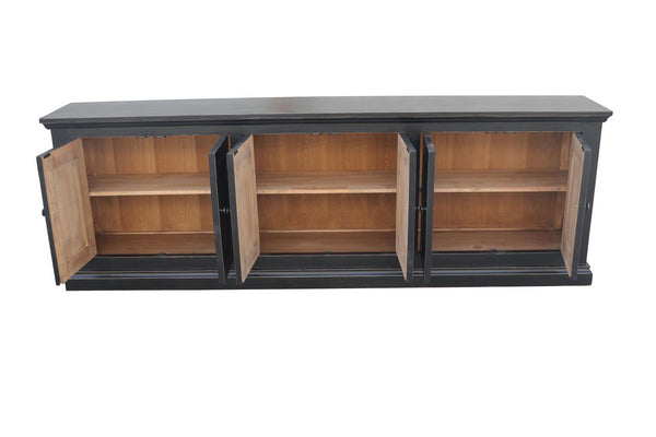 Mimi Long 6 Door Cabinet Vintage Black