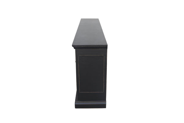 Mimi Long 6 Door Cabinet Vintage Black