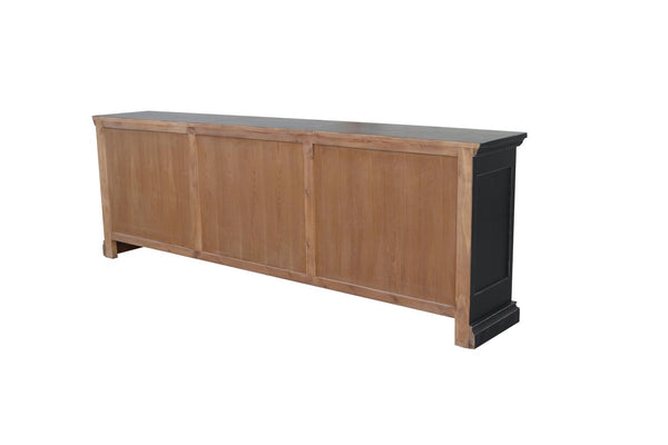 Mimi Long 6 Door Cabinet Vintage Black