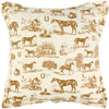 Horse Toile Pillow