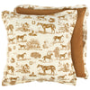 Horse Toile Pillow