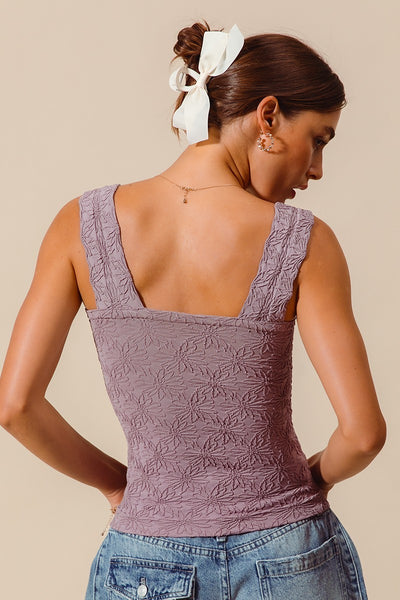 Floral Jacquard Tank