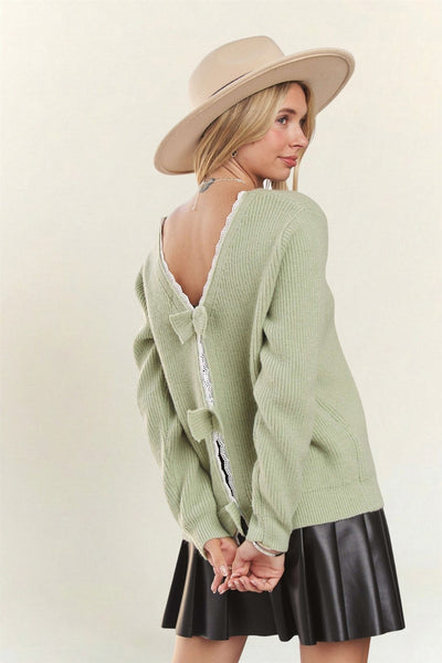 Bow Back Sweater
