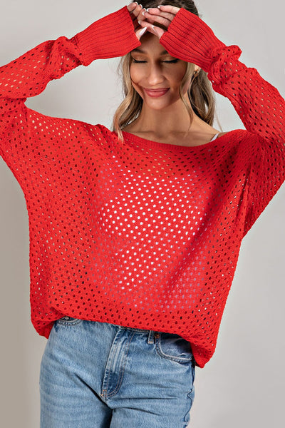 Ellie Eyelet Sweater