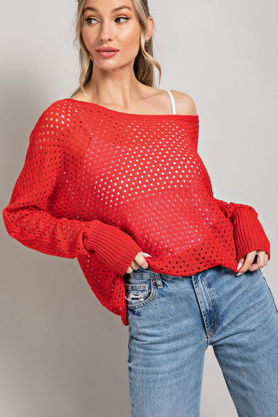 Ellie Eyelet Sweater