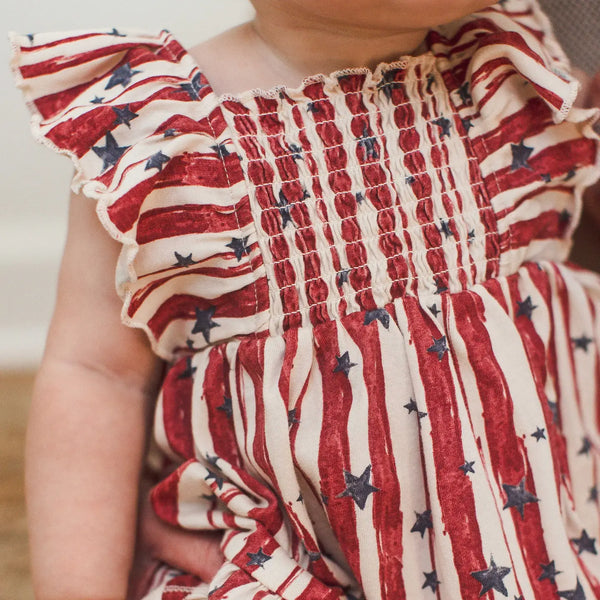 Stars & Stripes Dress/Diaper Cover