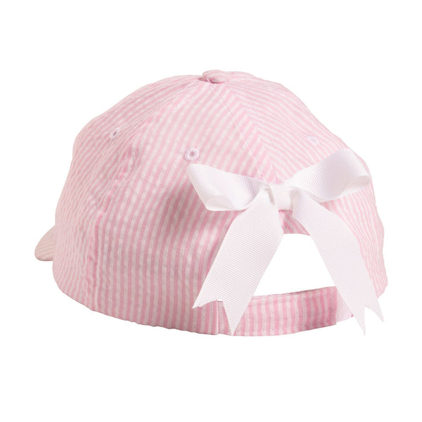 Pink Bow Embroidered Hat