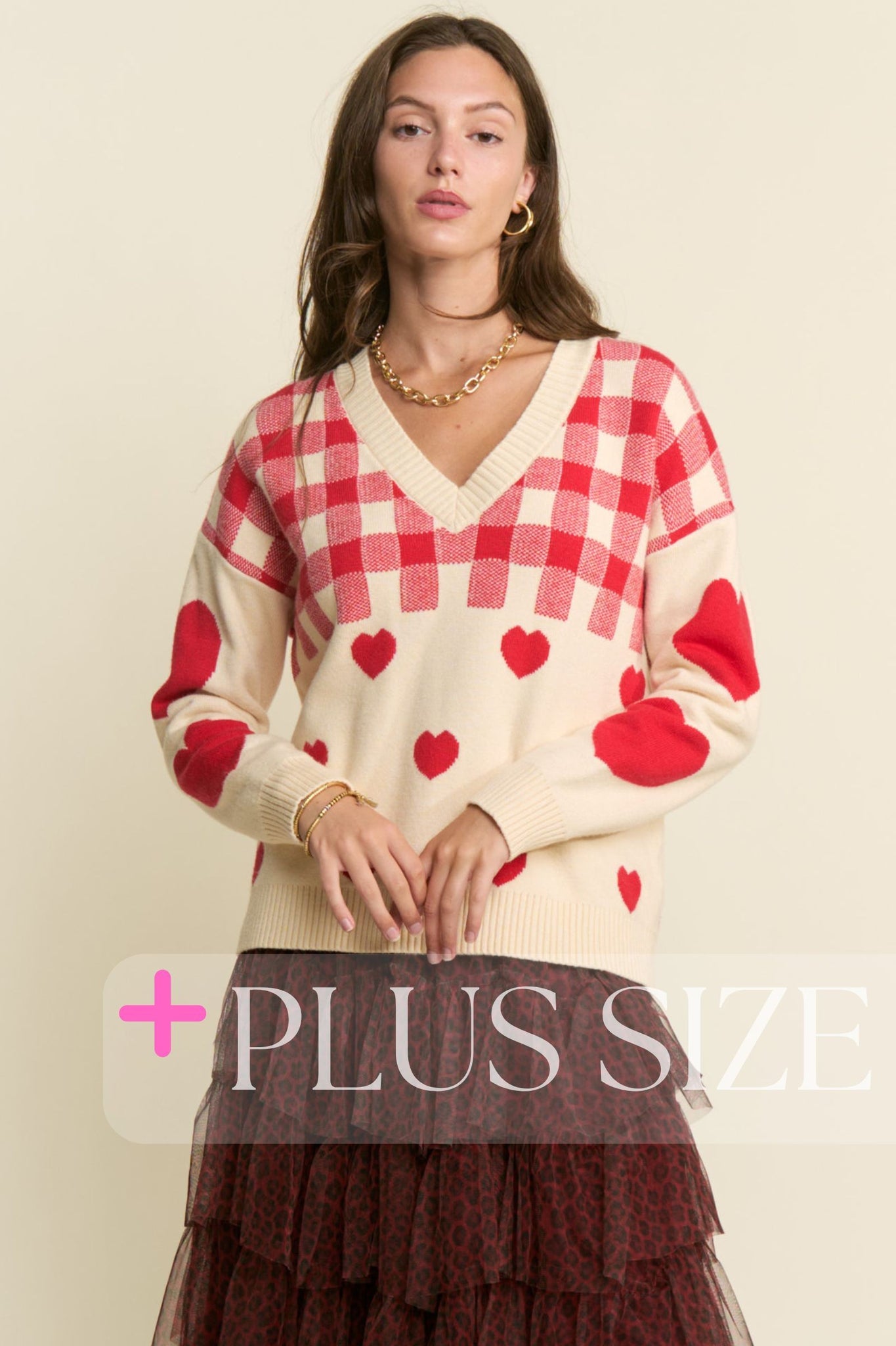 Queen of Hearts Sweater+