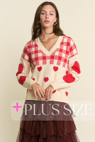 Queen of Hearts Sweater+
