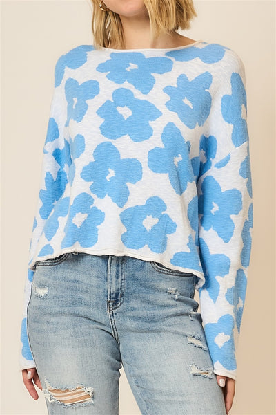 Jacquard Floral Sweater+