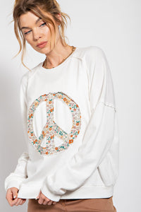 Peace Sign Sweatshirt+