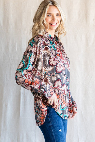 Geometric Blouse+