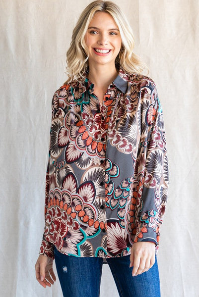 Geometric Blouse+