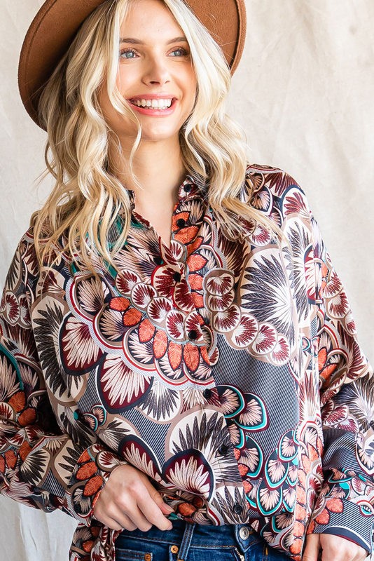 Geometric Blouse+