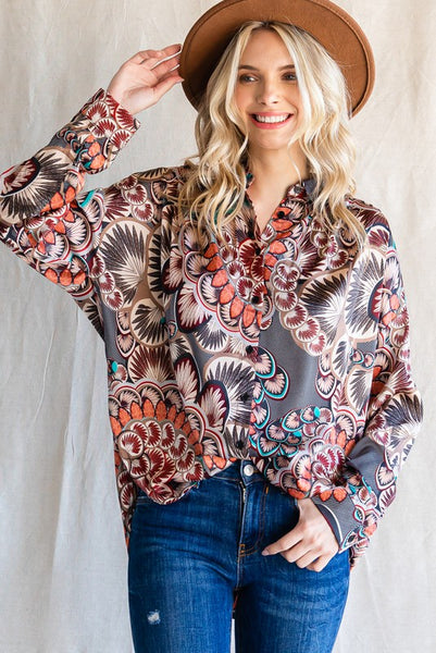 Geometric Blouse+