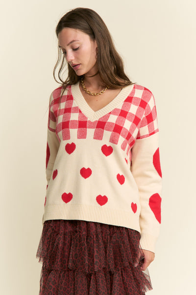 Queen of Hearts Sweater+