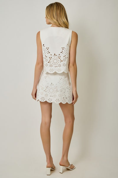 Lilian Eyelet Skort