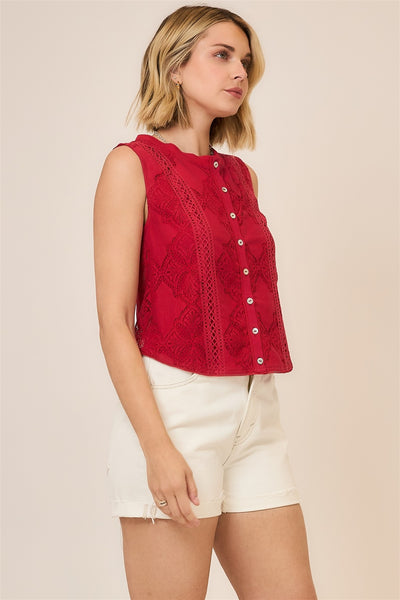 Ruby Lace Top