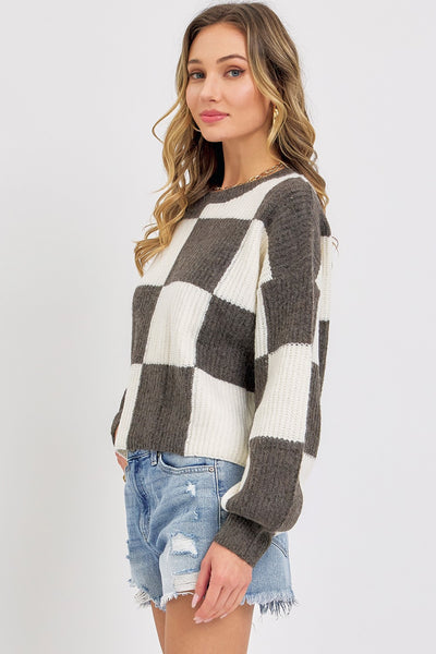 Checkerboard Sweater