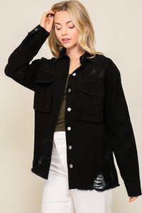 Oversized Distressed Jacket