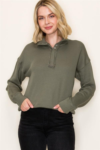Snap To It Mockneck