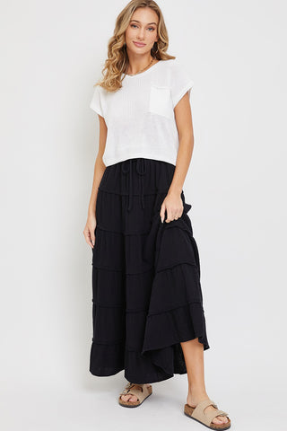 Tiered Maxi Skirt