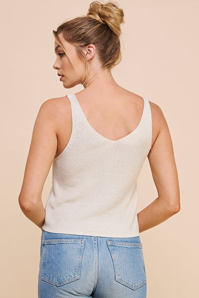 Shimmer Me Sweater Tank