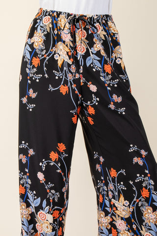 Floral Trimmed Pant