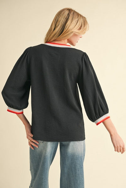 Peasant Sleeve Top+