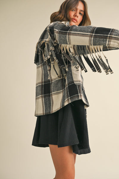 Howdy Fringe Plaid