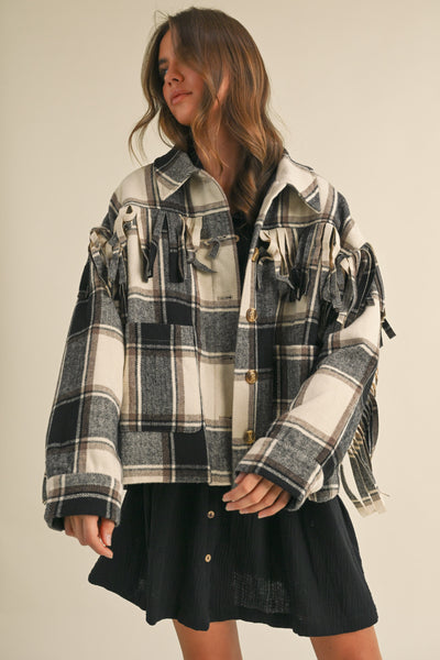 Howdy Fringe Plaid