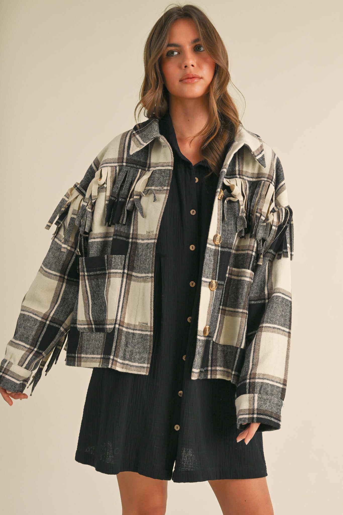 Howdy Fringe Plaid