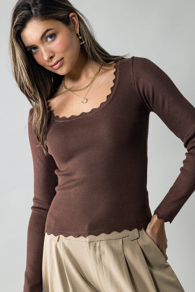 Scallop Rib Knit