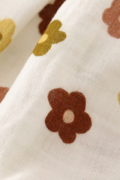Floral Smocked Bubble Suit