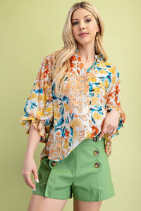 Floral Frenzie Top