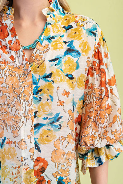 Floral Frenzie Top
